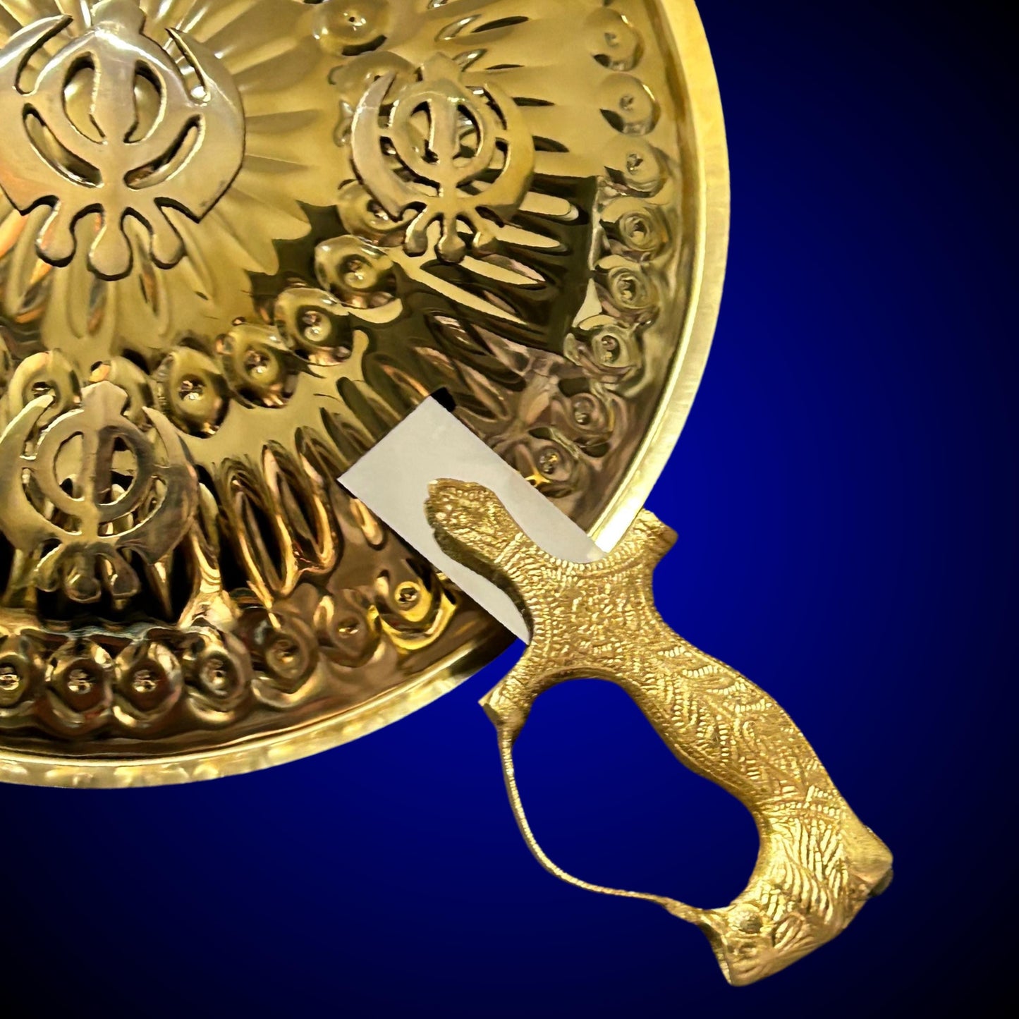 Sikh Kirpan and Dhal Wall hanging, Khanda Metal Wall hanging, Home Decor, Sikh gift Items,