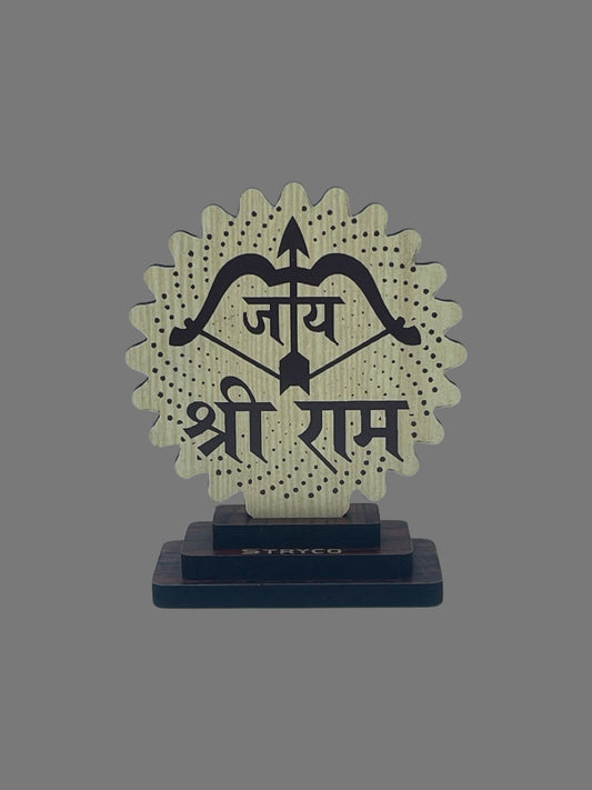 Jai Siri Ram, Car Dashboard decor, Car accessories, Wood, Car decor, Hindu Gift items,