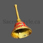 Brass Bell Ghanti, Traditional Indian Bell, Hand Bell, Hindu Rituals Pooja Accessory Item,