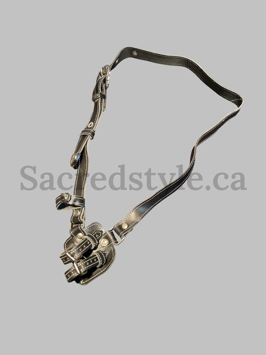 Gatra, Thin Leather Gatra, Kirpan strap, Khanjar strap, Kukri strap, Sikh Kakar, sikh Kakkar, Sikh Items.