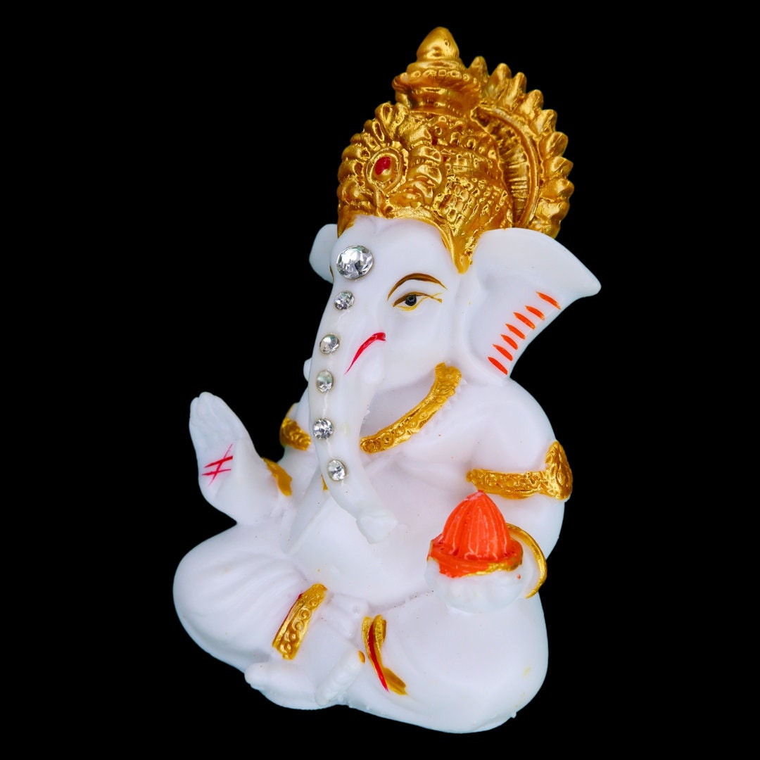 Siri Ganesh Ji Car Dashboard idol, Car dashboard accessories, Hindu god, Siri Ganesha, Hindu Gift Items,