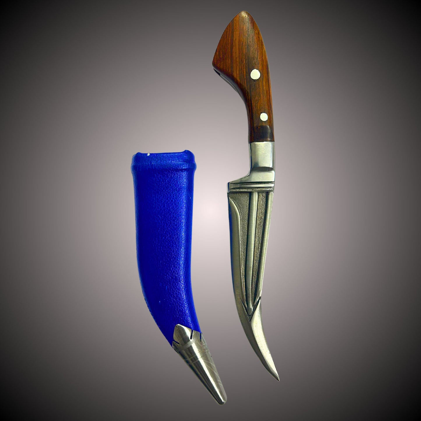 Hand Made Sarbhloh Khanjar, Sikh Kirpan, Pesh Kabz 10.5 in, Sikh Kakar, Kukri, Kakkar, Nihang Singh, Sikh Gift Items