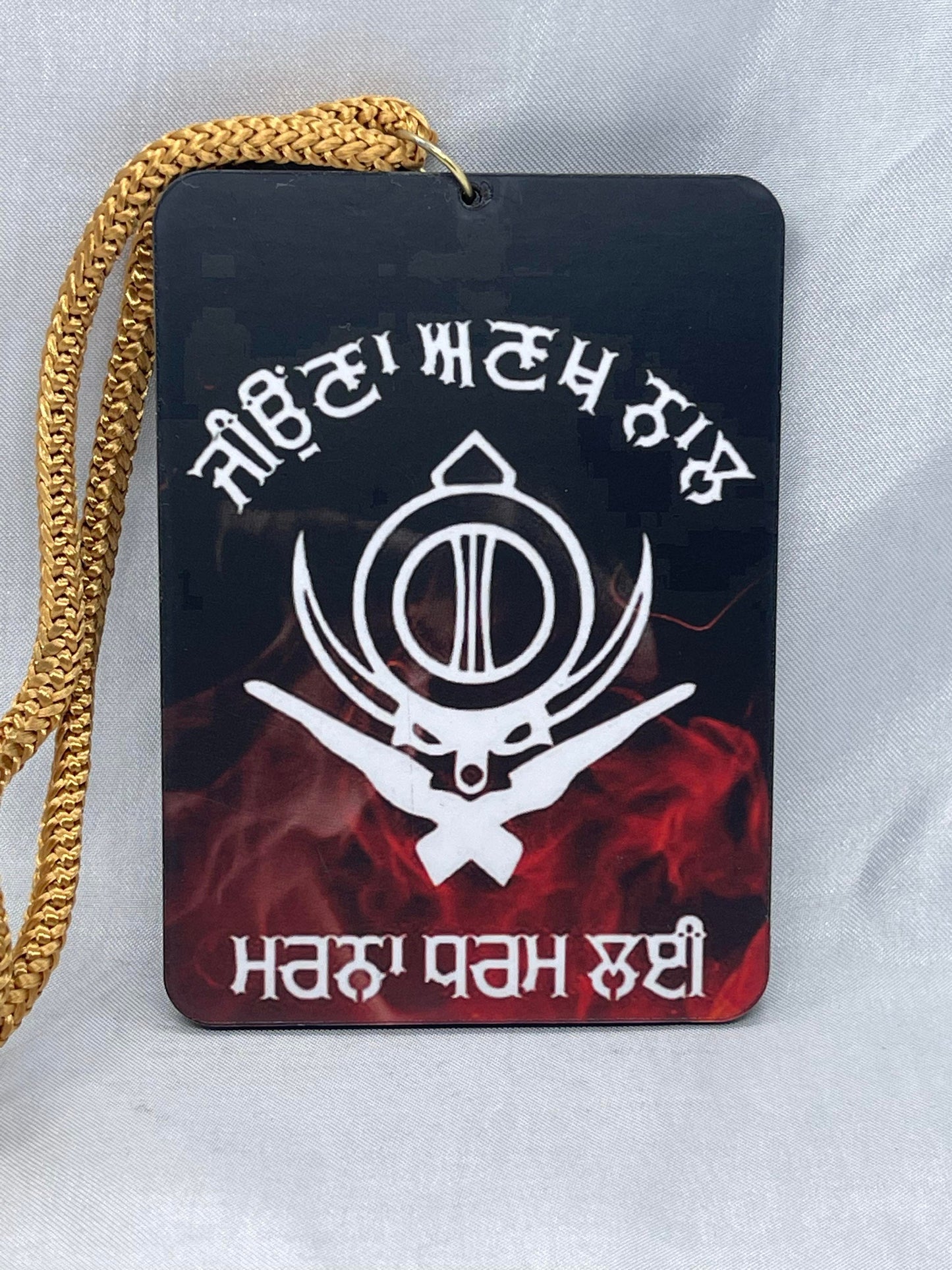 Jeona Anakh nal Marna Dharam Nal Sikh Car Hanging, Sikh gift items,