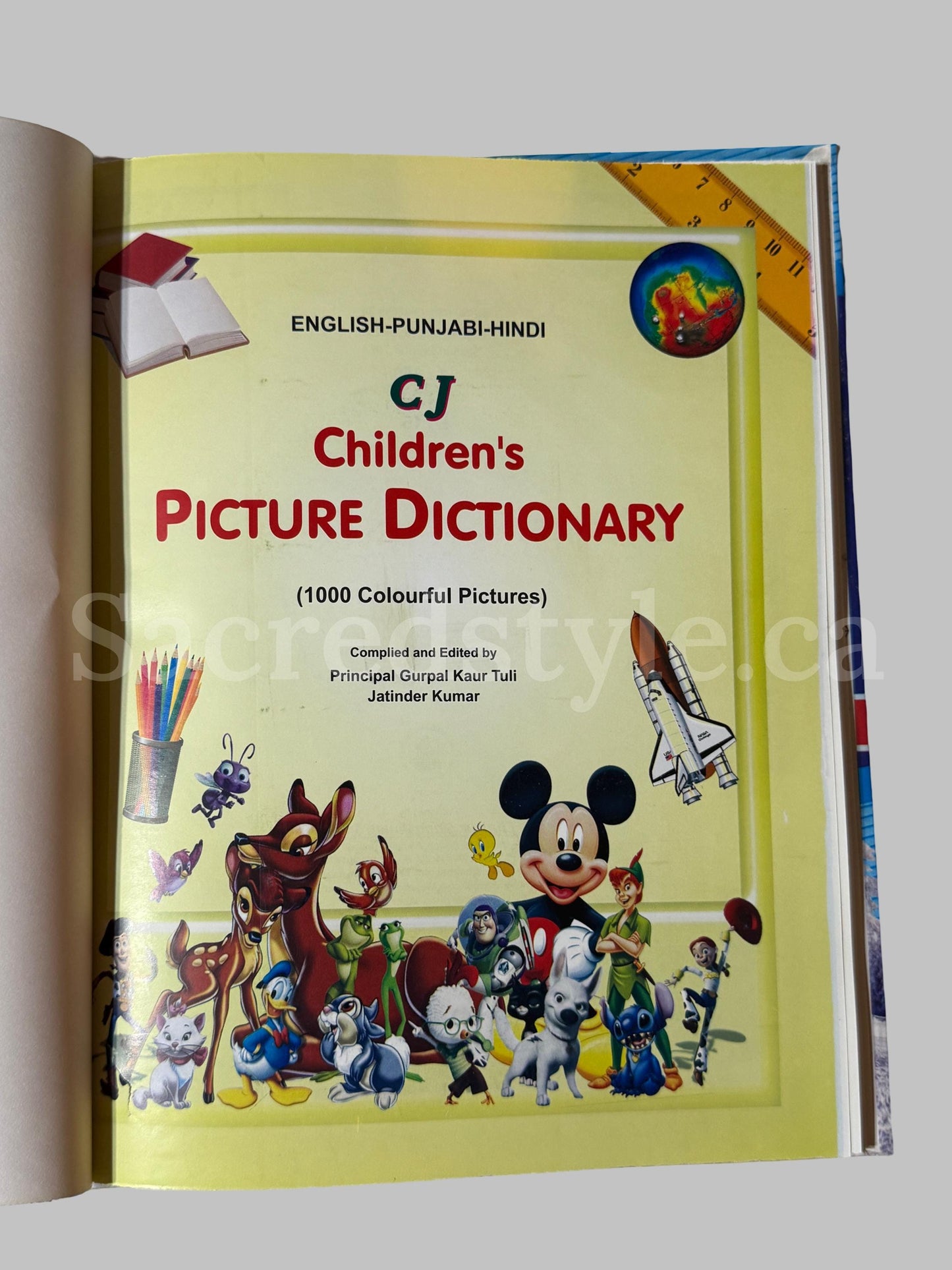 Kids Education book, Picture Dictionary for kids, English, Punjabi, Hindi Education books, Punjabi Books