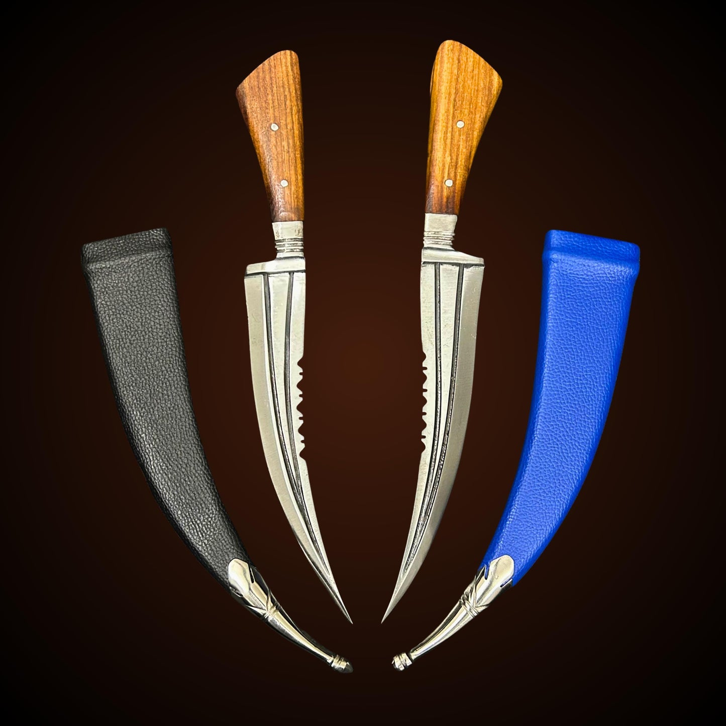 Hand Made Sarbhloh Khanjar,  Sikh Khanjar, Pesh Kabz 12 inches, Sikh Kakar, Kukri, Kakkar, Leather cover, Nihang Singh Ji, Sikh Gift Items
