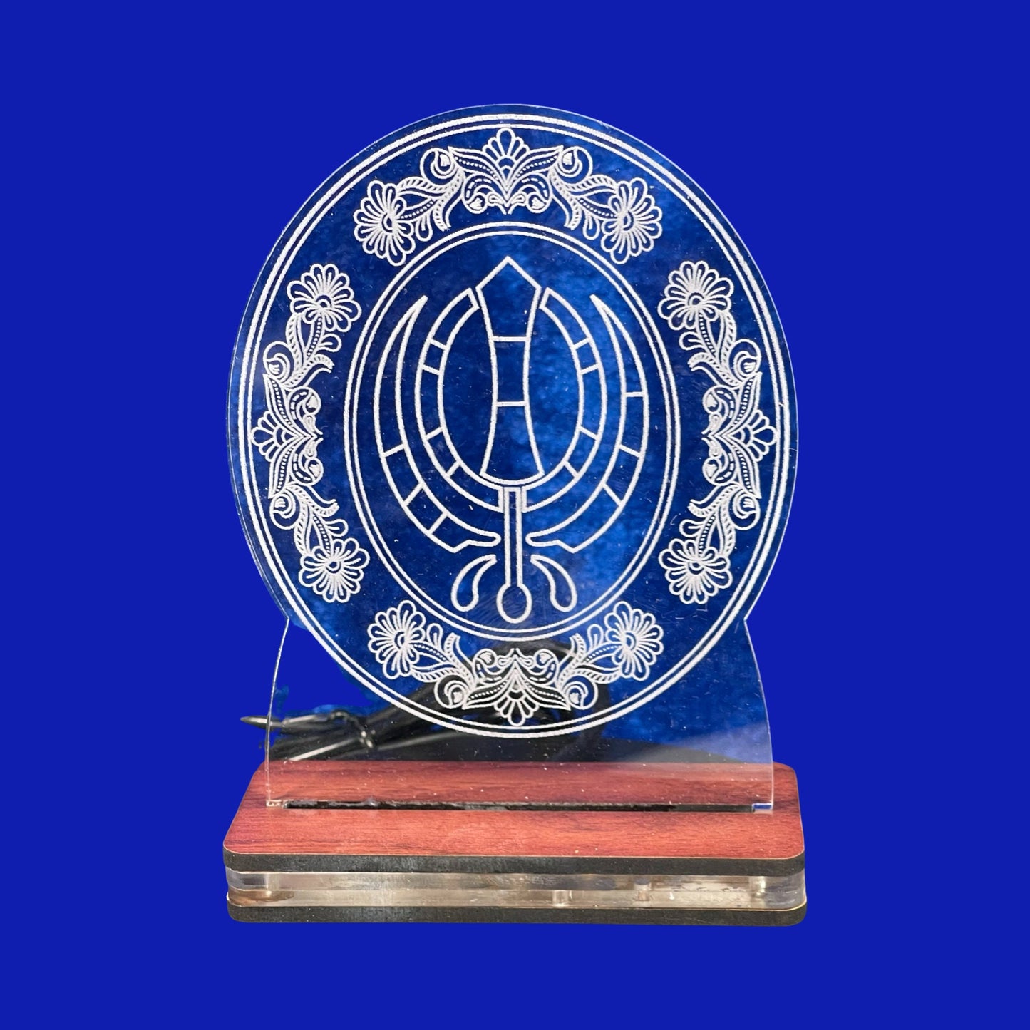 KHANDA Night Lamp, Table Top, Sikh Home Decor, Sikh Gift items,