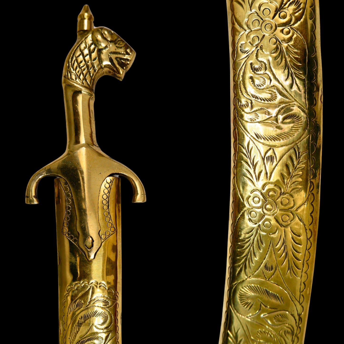 Big Kirpan, Wedding kirpan, Brass Case Kirpan, Big Sword, Groom Accessories, Wedding Accessory, Talvar, Punjabi items, Sikh Items,