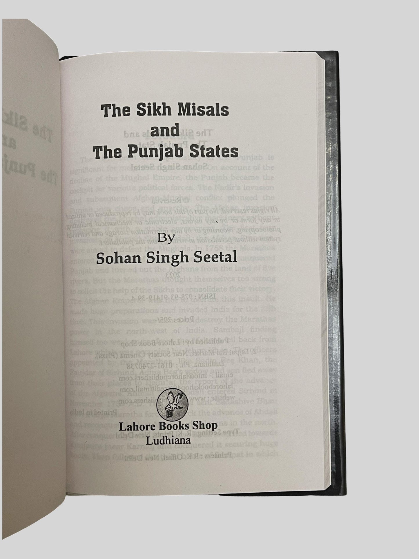 The Sikh Misals and The Punjab State Book in English, Sikh Education books, Sikh History Book,