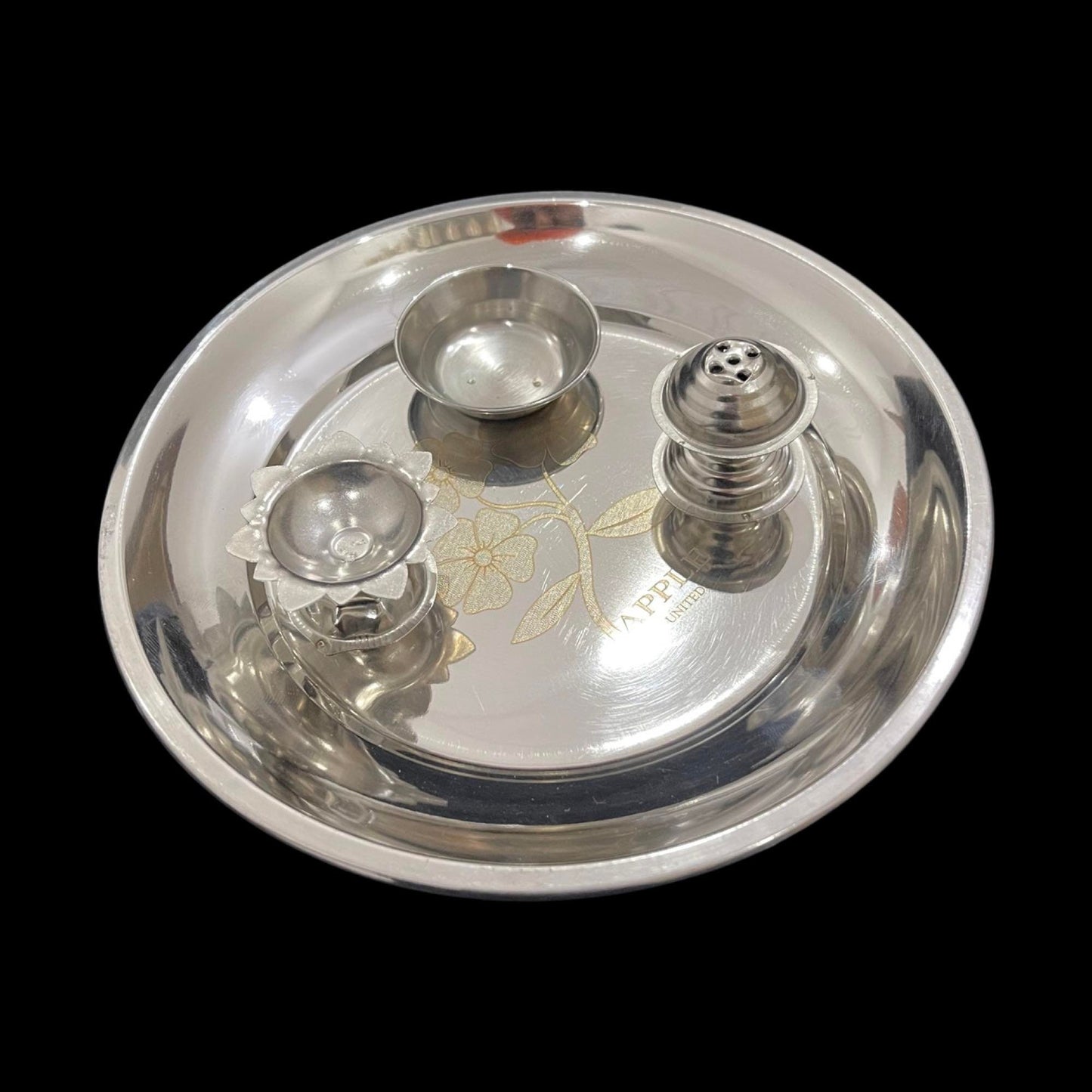 Jot Plate, Incense holder plate, Pooja thali, Hot Thali, Religious items, Steel Plate,