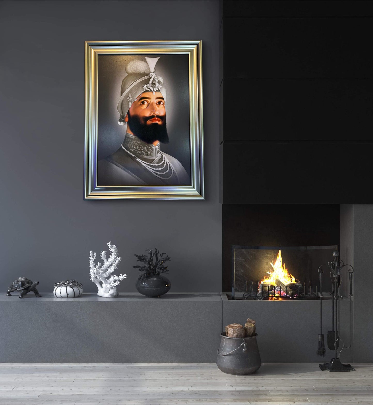 Guru Gobind Singh Sahib Ji Saroop 32x24 inches, sikh photos, Sikh gift items, Punjabi,