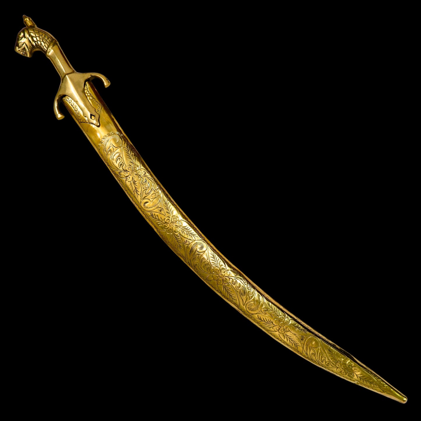 Big Kirpan, Wedding kirpan, Brass Case Kirpan, Big Sword, Groom Accessories, Wedding Accessory, Talvar, Punjabi items, Sikh Items,