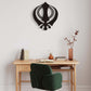 Khanda Metal Wall hanging, Metal Decal, Home Decor, Sikh gift Items,