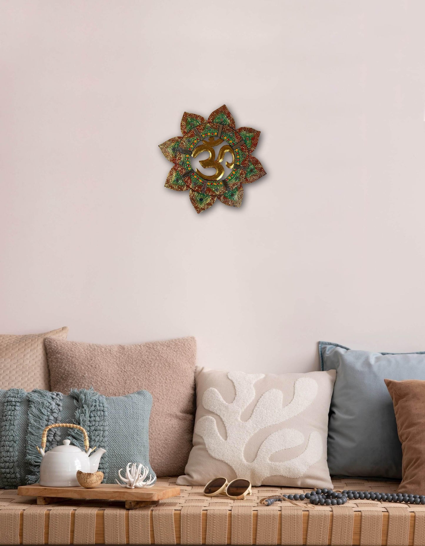 OM Wall Hanging, Hindu Home Decor, Indian, Hindu gift Items, Pooja Room Decor,