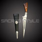 Pesh Kabz, Fiber Case and Sarbhloh Khanjar, Sikh Kirpan, Sikh Kakar, Kukri, Kakkar, Sikh Gift Items