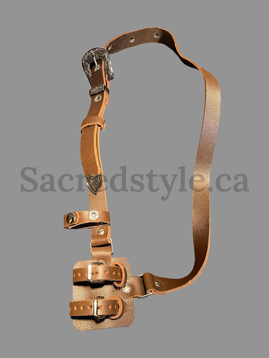 Gatra, Thin Leather Gatra, Kirpan strap, Khanjar strap, Kukri strap, Sikh Kakar, sikh Kakkar, Sikh Items.