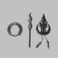 Dumala Shingar SARABLOH, Dumala Traditional Shastar set, dumala accessories, Chand bagan tora pin, Chakri, Nihang Singh, Sikh items,