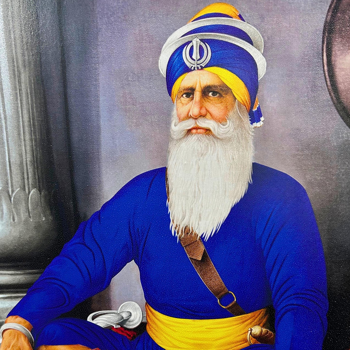 Shaheed Baba Deep Singh Ji, Sikh Photo Frame 23x17.5 in, Sikh Wall Hanging, Sikh Home Decor,  Sikh Gift items