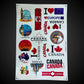 I love Canada Stickers, A4 size sheet, Car Decals,