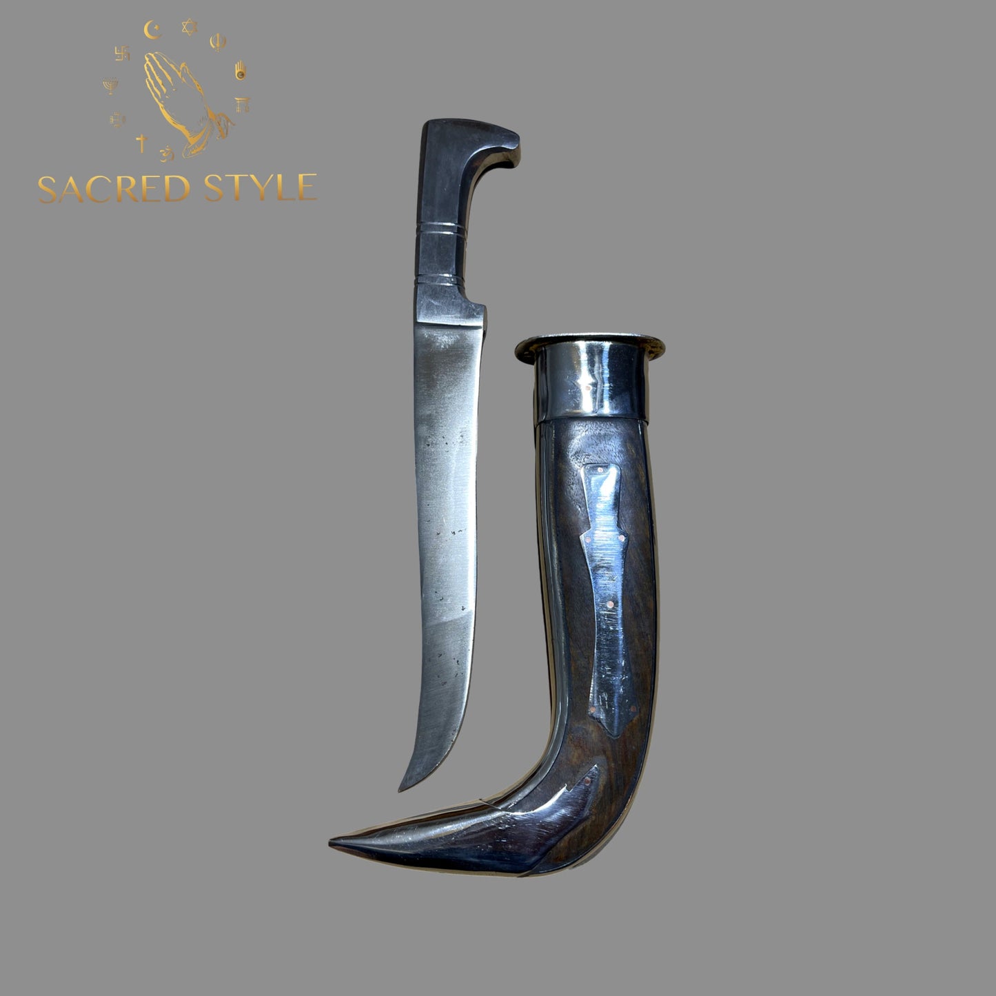 Taksali Kirpan, Sarbloh Kirpan, 12.5 inches Siri Saab, Sikh kakar, Kukri, 5K, Kakkar, Sikh Gift items,
