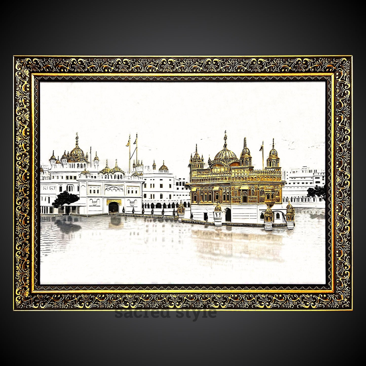 The Golden Temple  Premium Photo 32x24 inches, Sri Darbar Sahib Amritsar, Sikh home Decor, Wall Hanging, Sikh gift items,