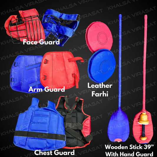 Gatka Stick Set of 10 items, Sikh gatka accessory, Sikh Martial Art tools, Sikh Gift items