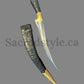 Hand Made Sarbloh Khanjar, Pesh Kabz, Sikh Kakar, Kukri, Kakkar, Sikh Gift Items