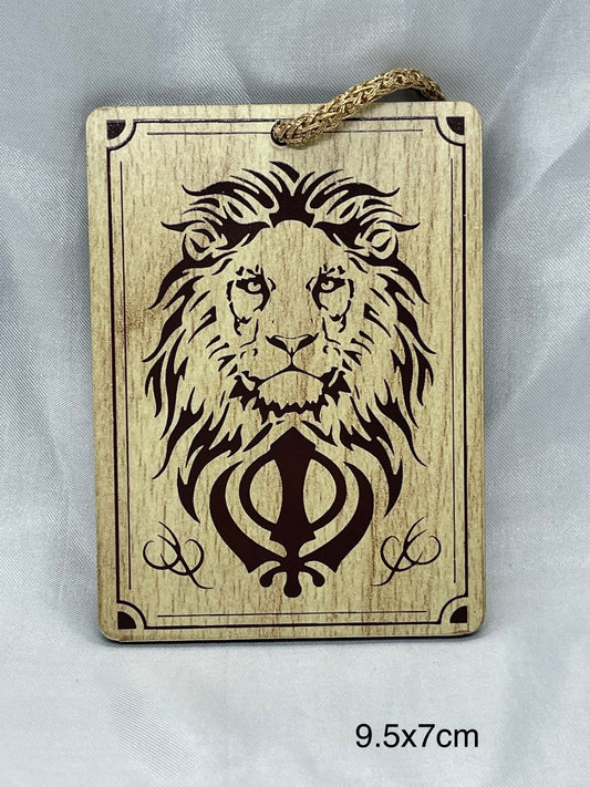 Singh is King Car Hanging, Sikh Car decor, Car Accessories, Lion Khanda, Sikh items, Rear view mirror ornament, Punjabi