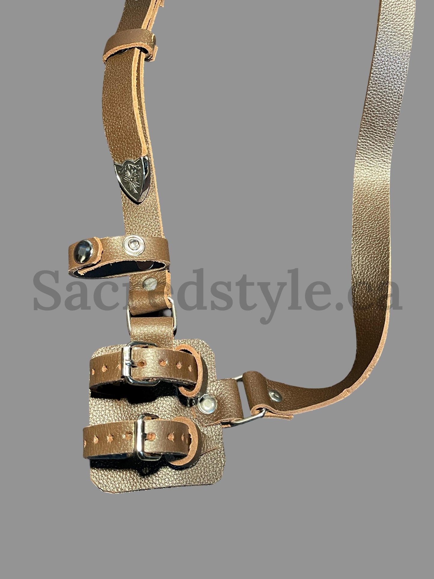 Gatra, Thin Leather Gatra, Kirpan strap, Khanjar strap, Kukri strap, Sikh Kakar, sikh Kakkar, Sikh Items.