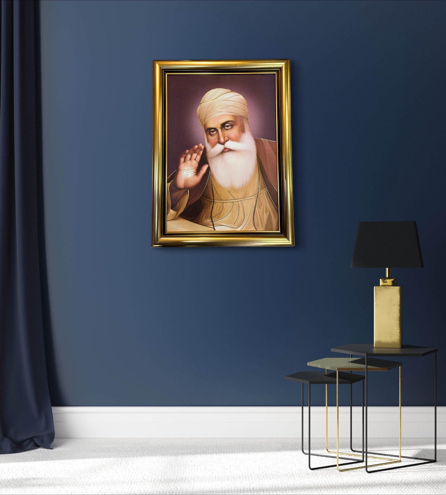 Guru Nanak Dev ji saroop 32x24 inches, sikh photos, Sikh Wall hanging, Sikh gift items,