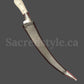 Hand Made Sarbloh Khanjar, Pesh Kabz, Sikh Kakar, Kukri, Kakkar, Sikh Gift Items