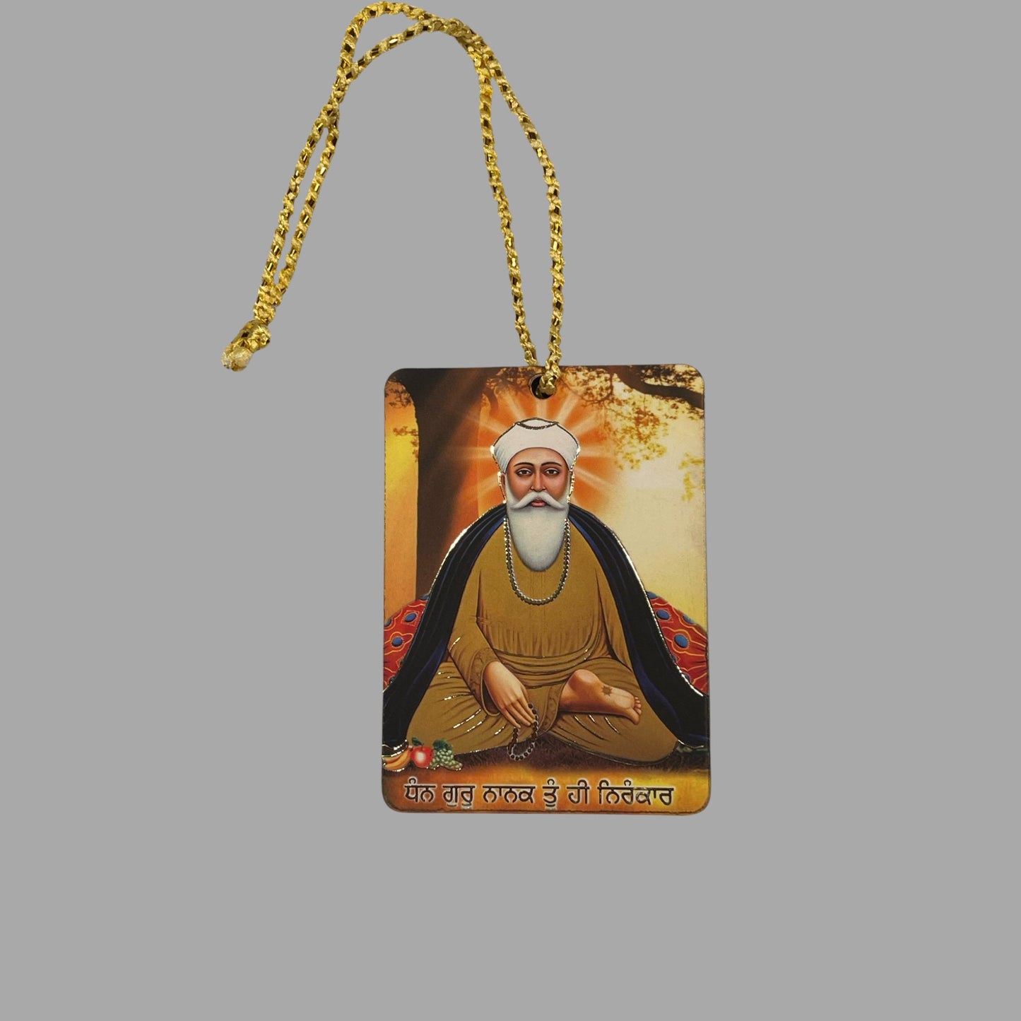 Guru Nanak Dev Ji Photo Car Hanging, Sikh Car Decor, Sikh Gift Items,