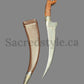 Hand Made Sarbloh Khanjar, Pesh Kabz, Sikh Kakar, Kukri, Kakkar, Sikh Gift Items