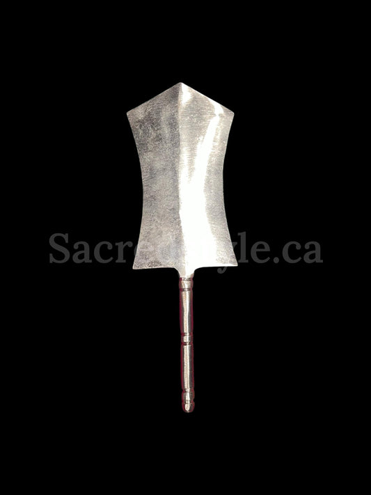 Khanda, Hand Made Sarbloh Dumala Shastar 5.5 inches, Dhumala Shingar, Dumala Accessories, Sikh gift Items,