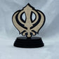 Khanda Car Dashboard Accessories, Wood Khanda, Sikh Symbol, 3D Khanda, Car Dashboard Decor, Sikh Items,