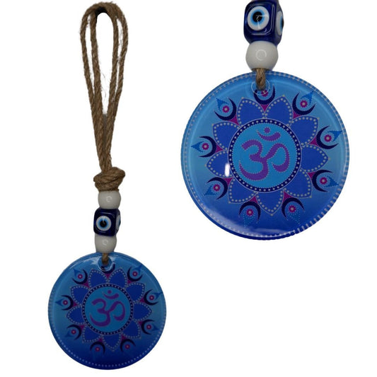 OM Wall Hanging, Evil Eye, Good luck Hanging, Home Decor, Hindu Items,