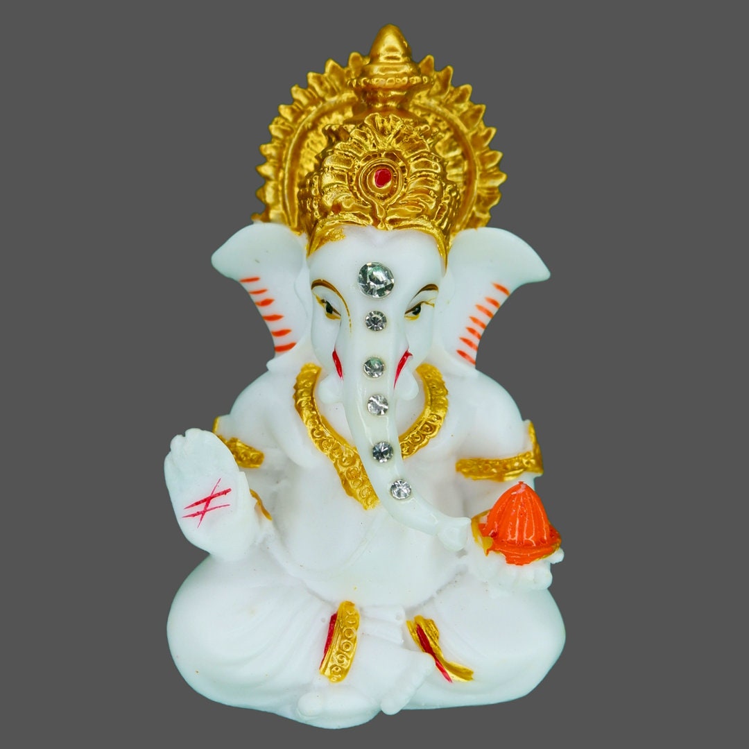 Siri Ganesh Ji Car Dashboard idol, Car dashboard accessories, Hindu god, Siri Ganesha, Hindu Gift Items,